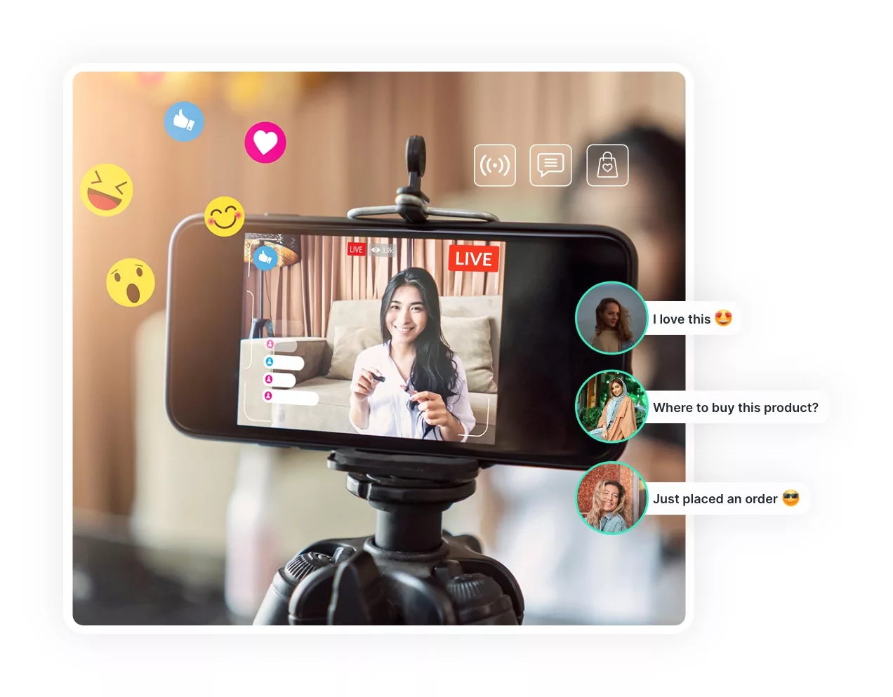 Create engaging and interactive Live streaming experience on Videos